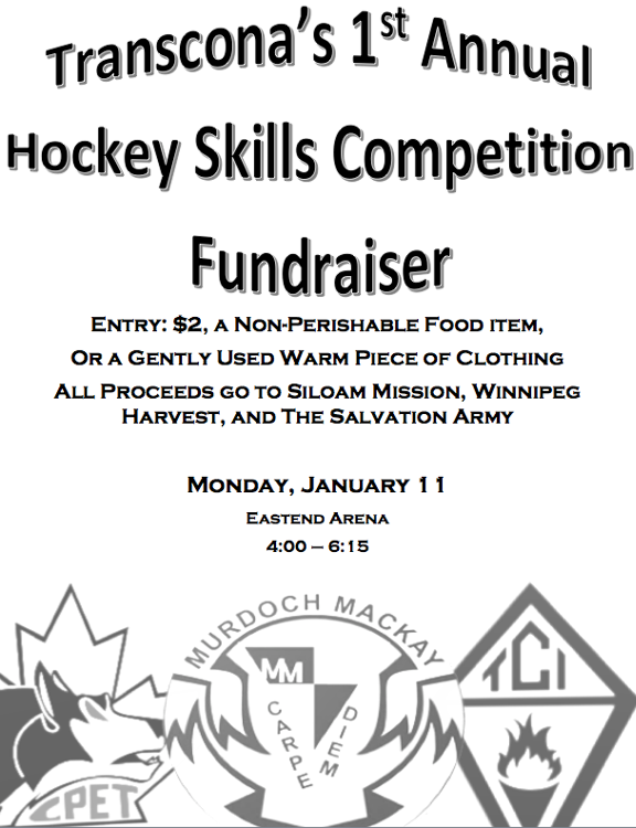 hockey, transcona, competition, transcona, high school, fundraiser, siloam mission, winnipeg harvest, salvation army, winnipeg, charity, players, community, goodfellow, lind, real estate, realtors