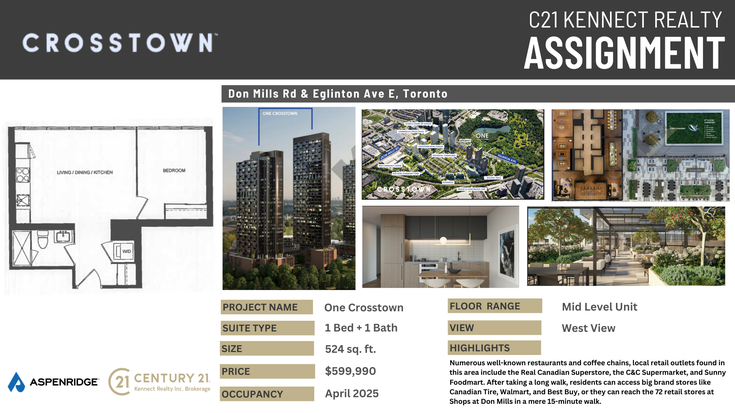 One Crosstown   --   844 Don Mills Rd - Toronto C13/Banbury-Don Mills #1