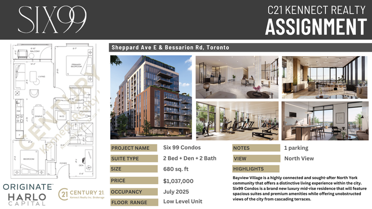 Six99 Condos   --   699 Sheppard Ave - Toronto C15/Bayview Village #1