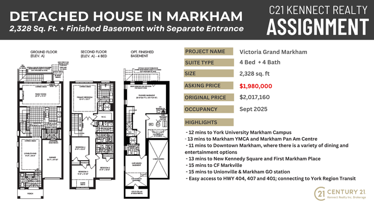 4B4B Detached House in Markham   --   197 Leslie Richards St - Markham/Rural Markham #1