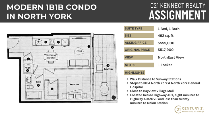 Modern 1B1B Condo in North York   --   40 Esther Shiner Blvd - Toronto C15/Bayview Village #1