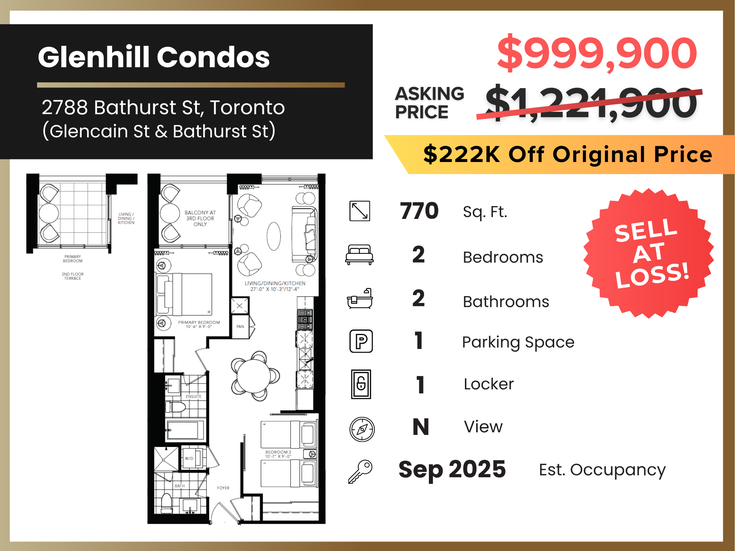 Glenhill Condos   --   2788 Bathurst St - Toronto C04/Englemount-Lawrence