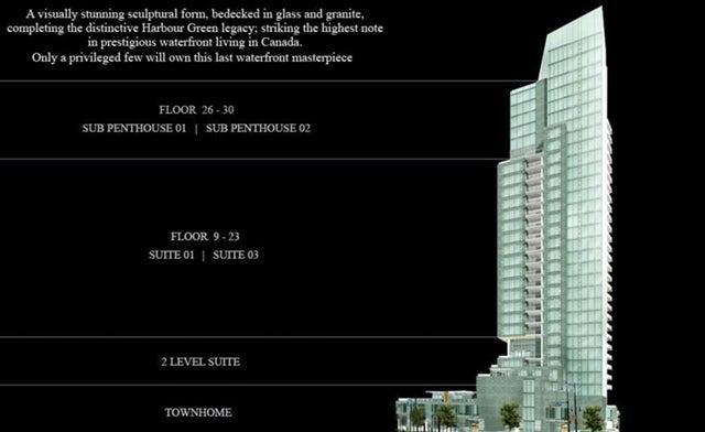 Three Harbour Green, said to be the most luxurious waterfront in Canada