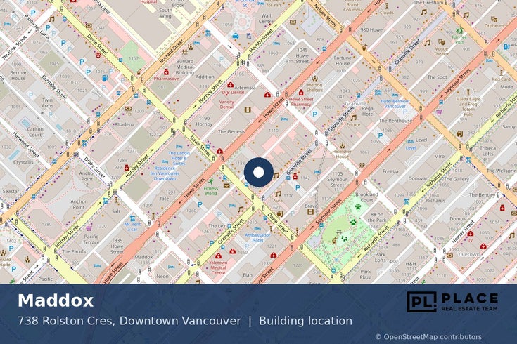 Maddox - 738 Rolston Cres, Downtown Vancouver - Location Map