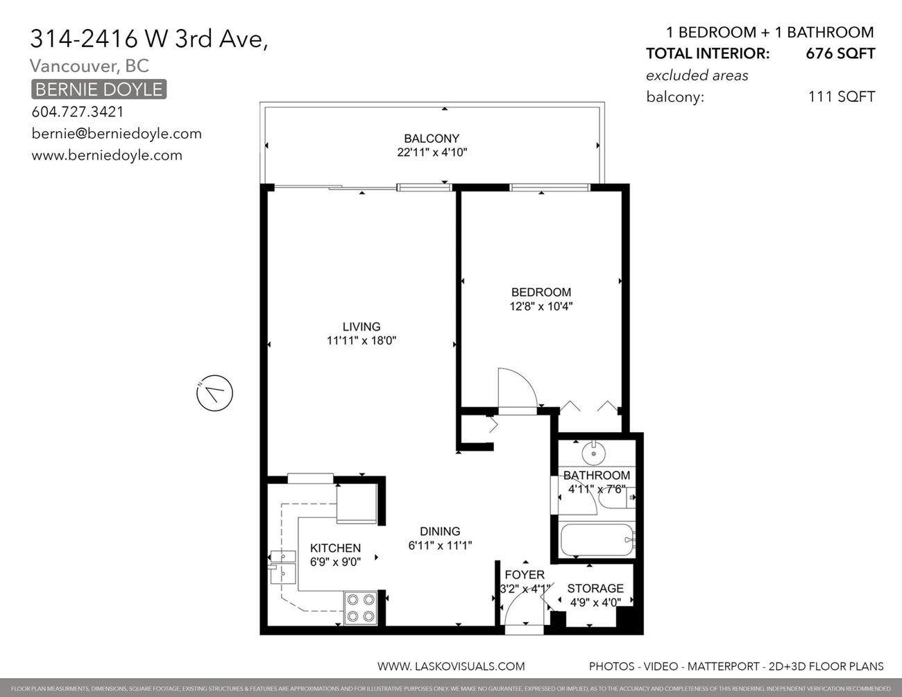 314 2416 W 3RD AVENUE - Kitsilano Apartment/Condo for sale, 1 Bedroom (R2674494) #18