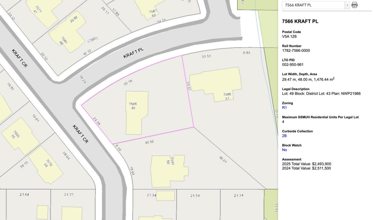 7566 Kraft Place - Government Road Single Family Residence for Sale, 5 Bedrooms (R3035041)# - 5