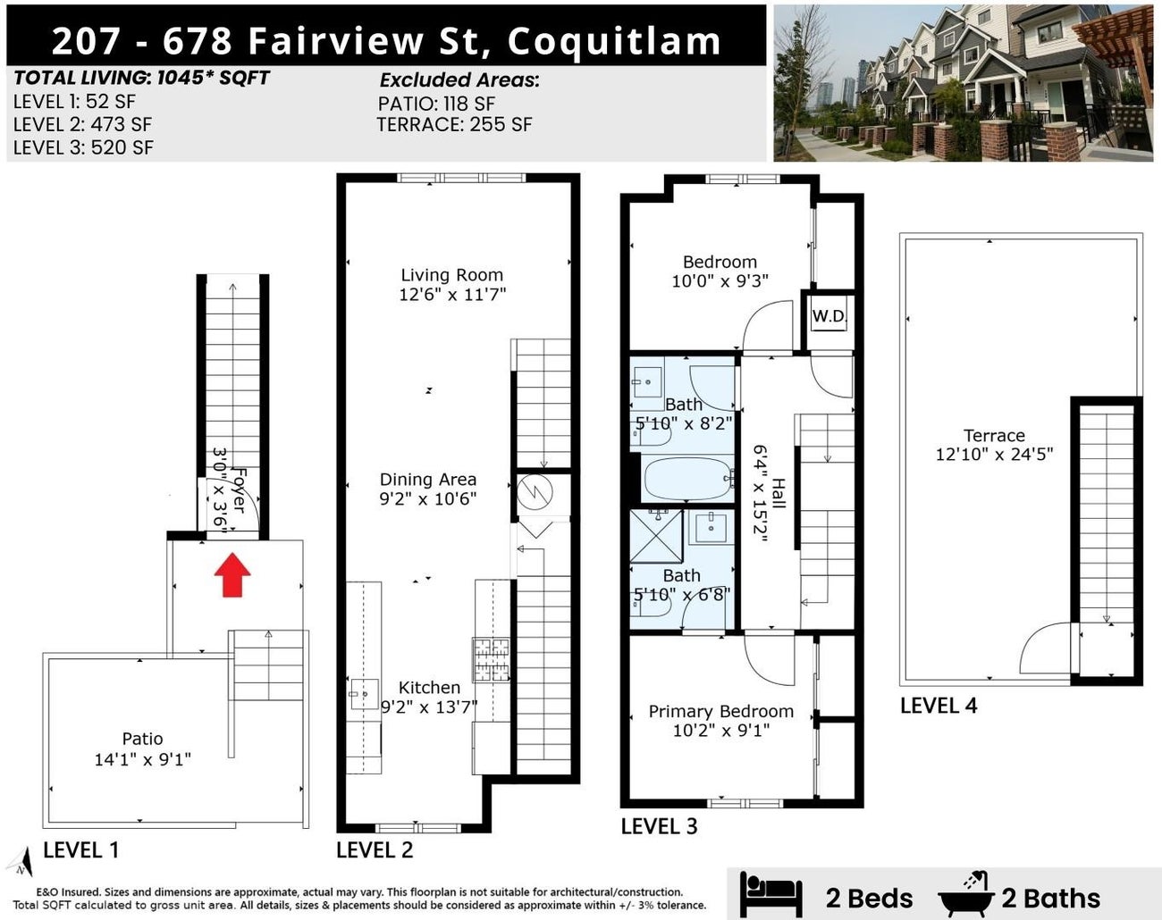 207 - 678 Fairview Street - Coquitlam West Townhouse for Sale, 2 Bedrooms (R3047672) #39
