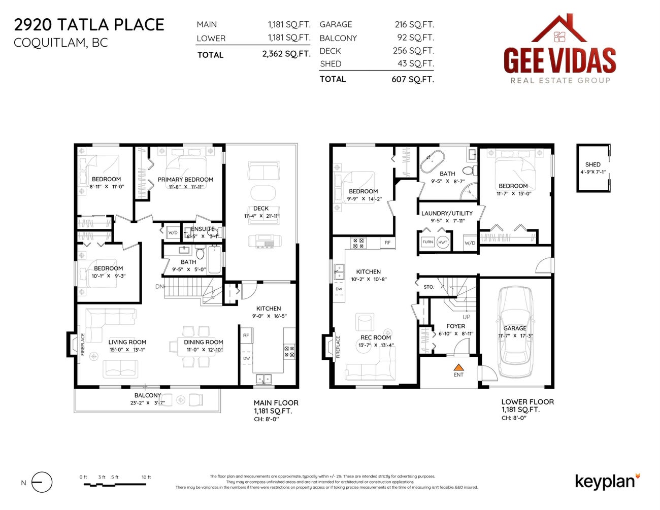 2920 Tatla Place - Coquitlam East Single Family Residence for Sale, 5 Bedrooms (R3053803) #31