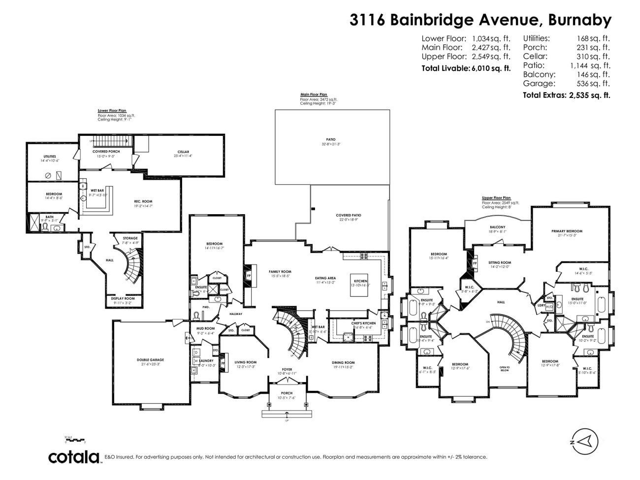 3116 Bainbridge Avenue - Government Road Single Family Residence for Sale, 6 Bedrooms (R3056274)# - 40