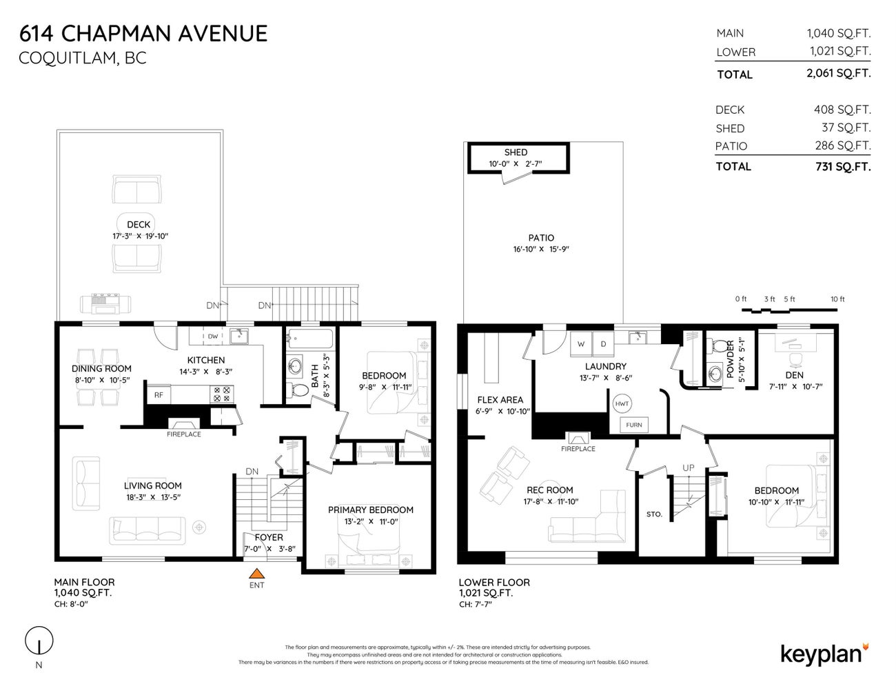 614 Chapman Avenue - Coquitlam West Single Family Residence for Sale, 3 Bedrooms (R3080955)# - 39