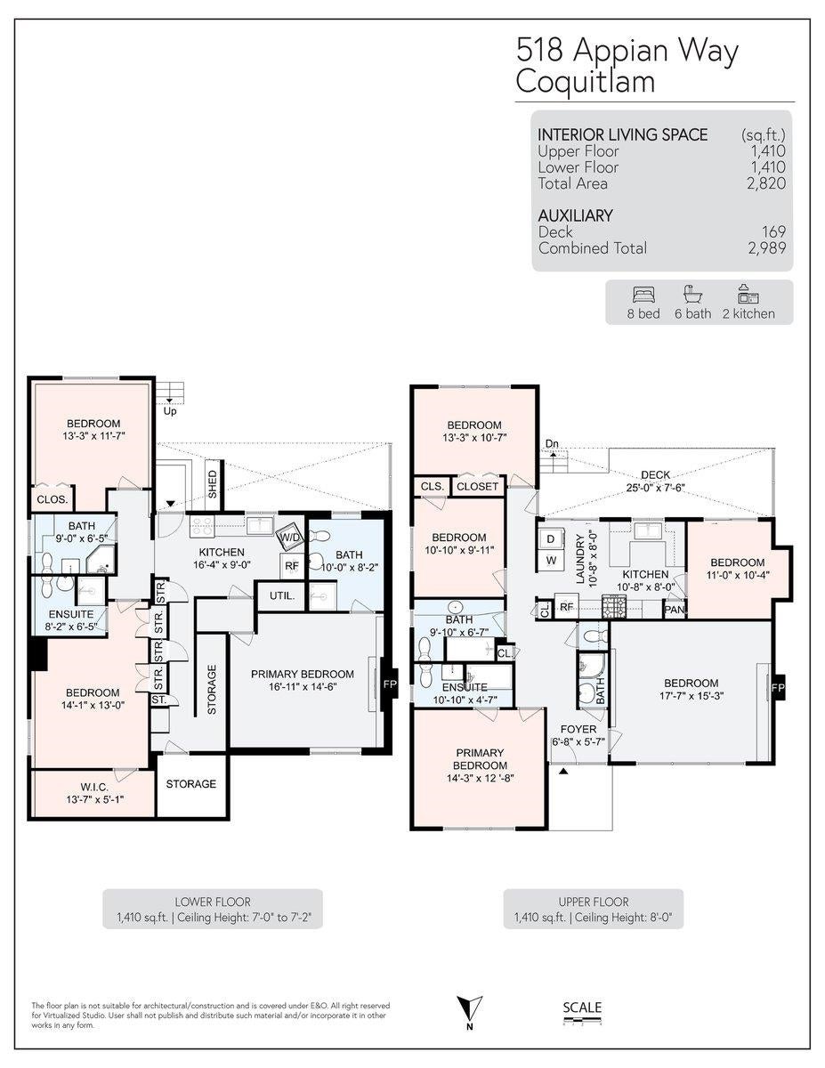 518 Appian Way - Coquitlam West Single Family Residence for Sale, 8 Bedrooms (R3088486)# - 10