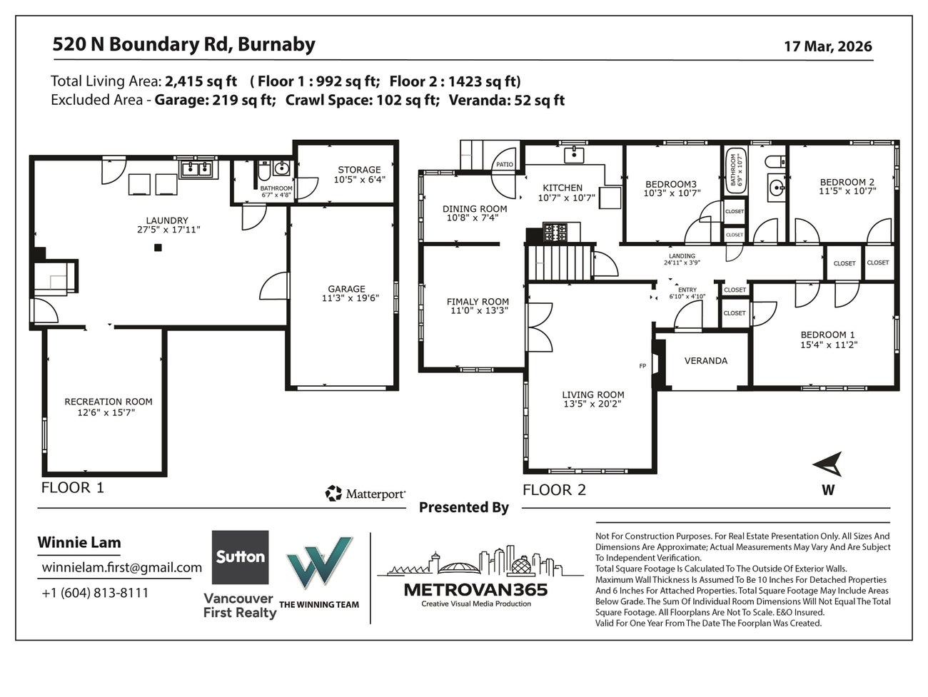 520 N Boundary Road - Vancouver Heights Single Family Residence for Sale, 3 Bedrooms (R3107104)# - 15