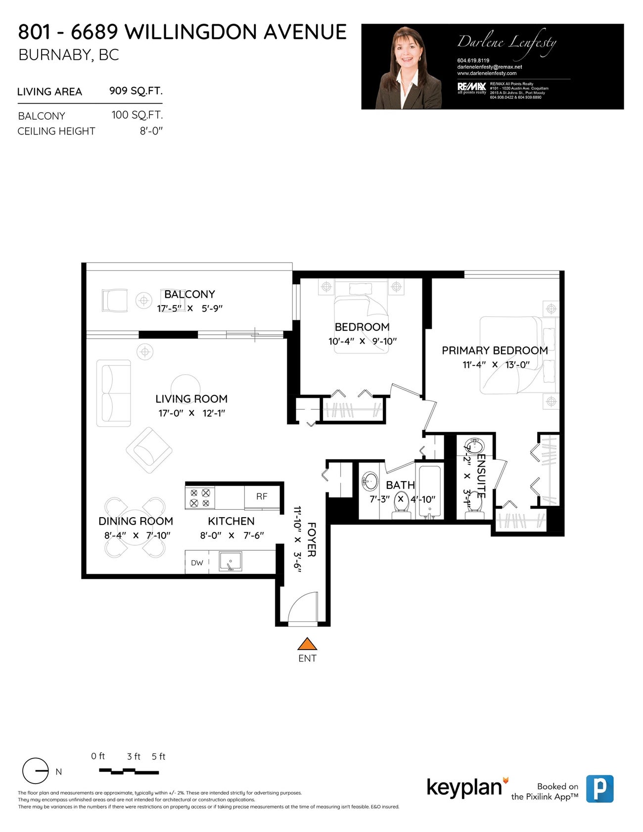 801 - 6689 Willingdon Avenue - Metrotown apartmentcondo for Sale, 2 Bedrooms (R3130552)# - 21
