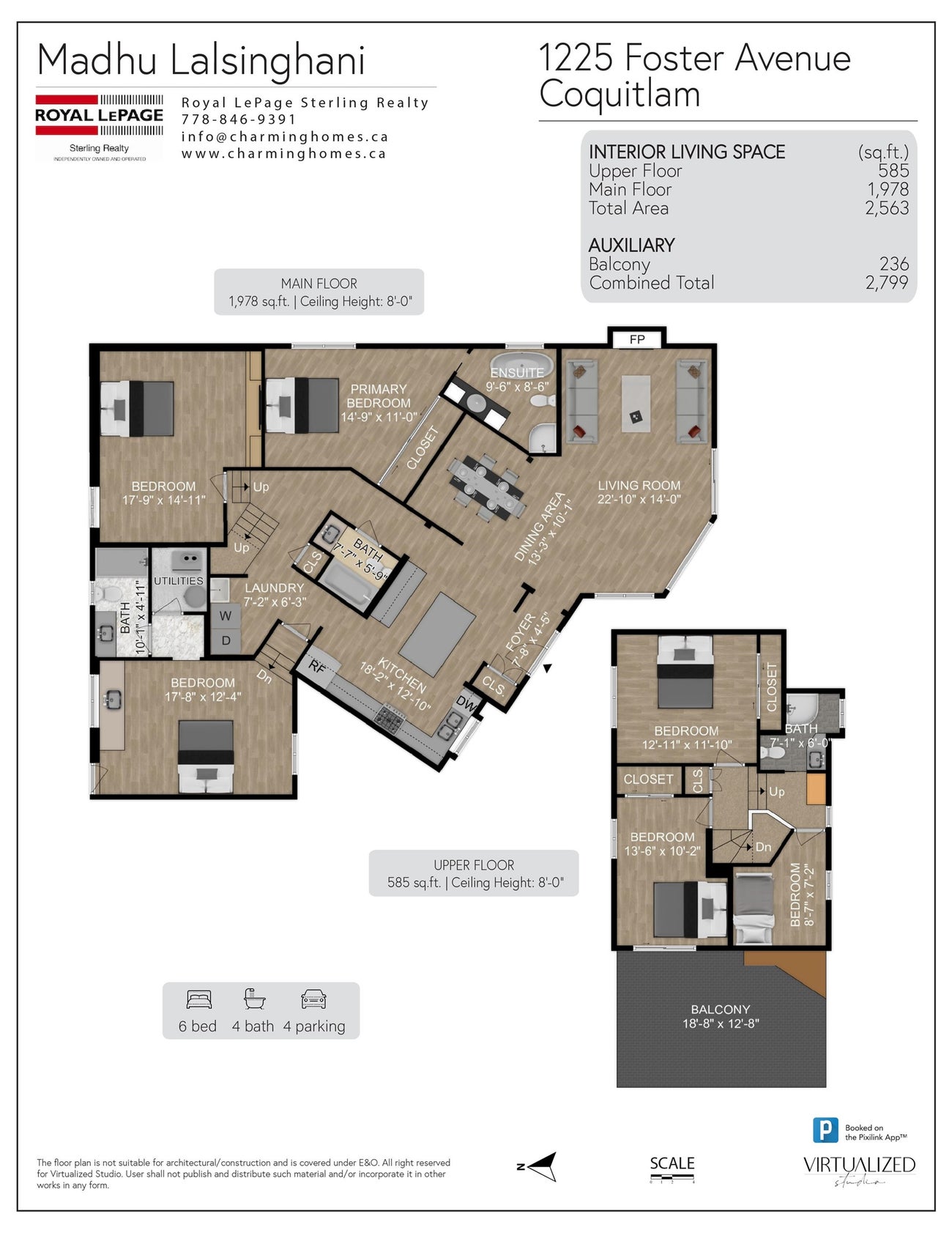 1225 Foster Avenue - Central Coquitlam Single Family Residence for Sale, 6 Bedrooms (R3132703)# - 29