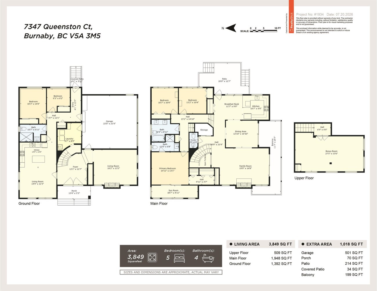 7347 Queenston Court - Simon Fraser Univer. Single Family Residence for Sale, 5 Bedrooms (R3147963)# - 40 7347 Queenston Court - Simon Fraser Univer. Single Family Residence for Sale, 5 Bedrooms (R3147963)# - 40