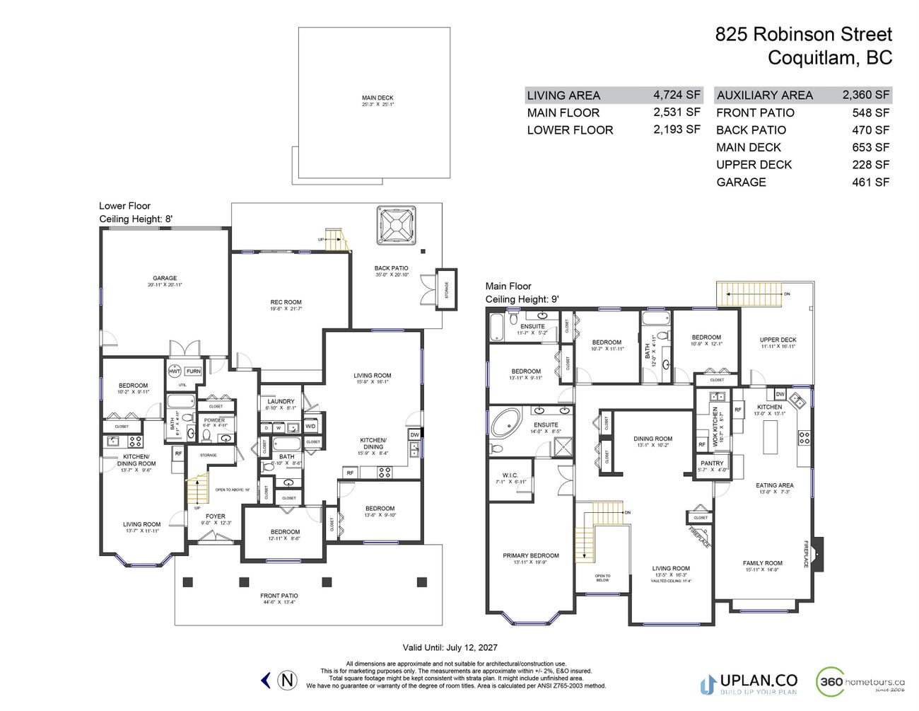 825 Robinson Street - Coquitlam West Single Family Residence for Sale, 7 Bedrooms (R3151513)# - 38 825 Robinson Street - Coquitlam West Single Family Residence for Sale, 7 Bedrooms (R3151513)# - 38