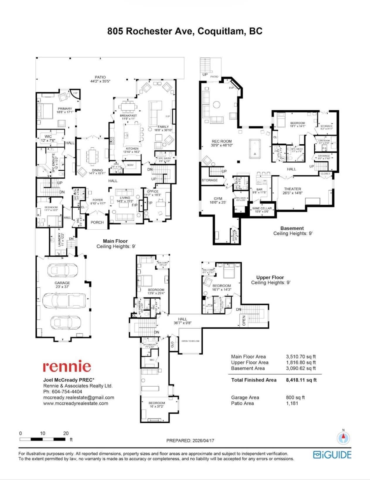805 Rochester Avenue - Coquitlam West Single Family Residence for Sale, 6 Bedrooms (R3154917)# - 39