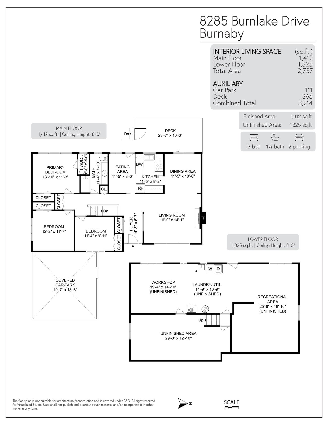 8285 Burnlake Drive - Government Road Single Family Residence for Sale, 3 Bedrooms (R3177925)# - 30