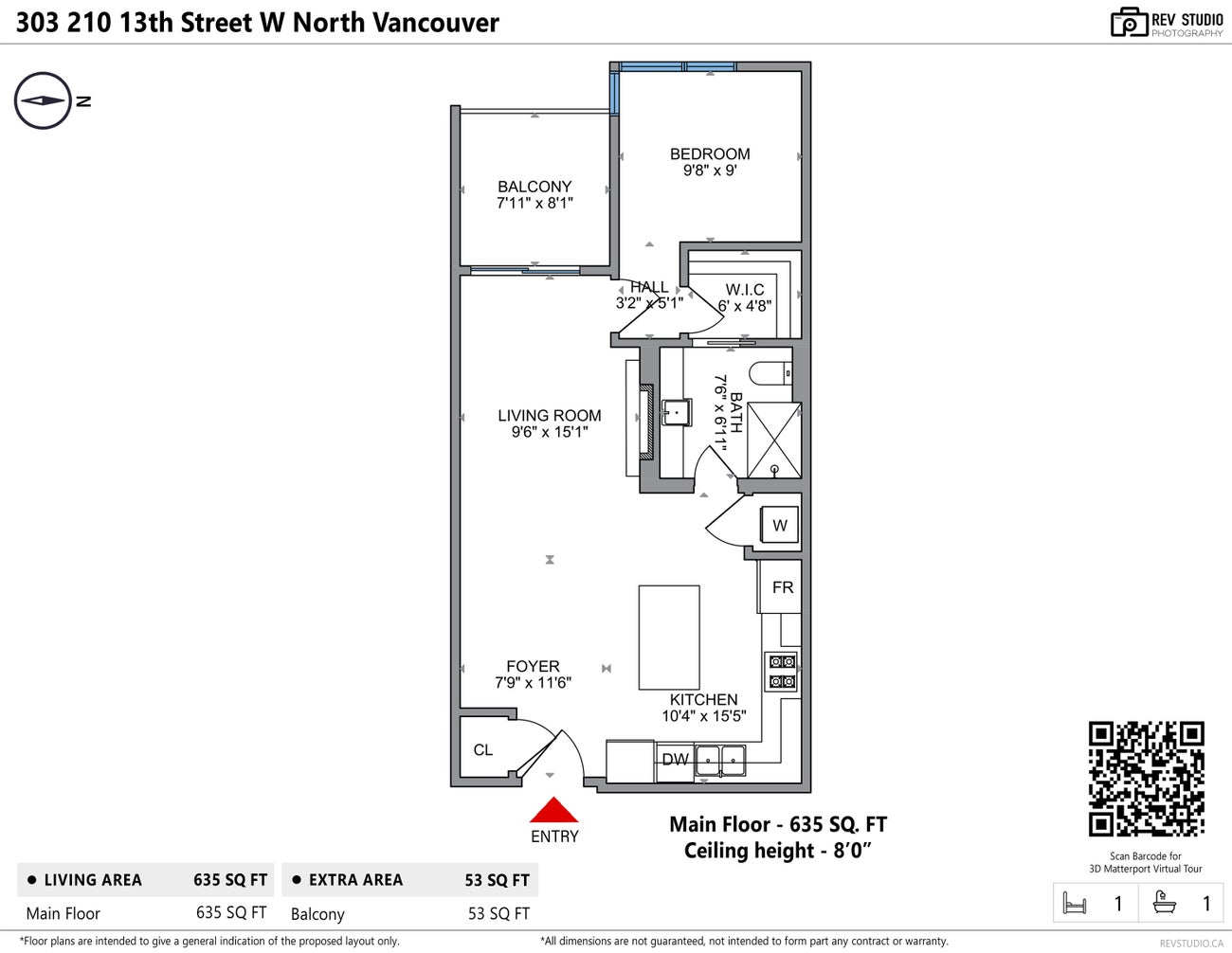 303 210 W 13TH STREET - Central Lonsdale Apartment/Condo, 1 Bedroom (R2960286) #19