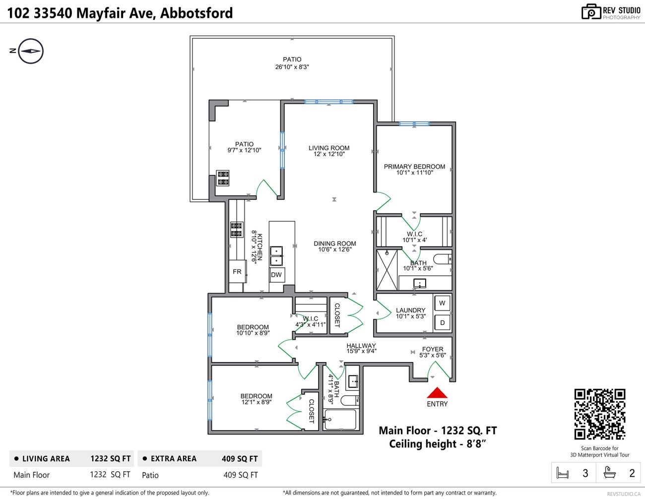 102 - 33540 Mayfair Avenue - Central Abbotsford Apartment/Condo for Sale, 3 Bedrooms (R3028279) #27