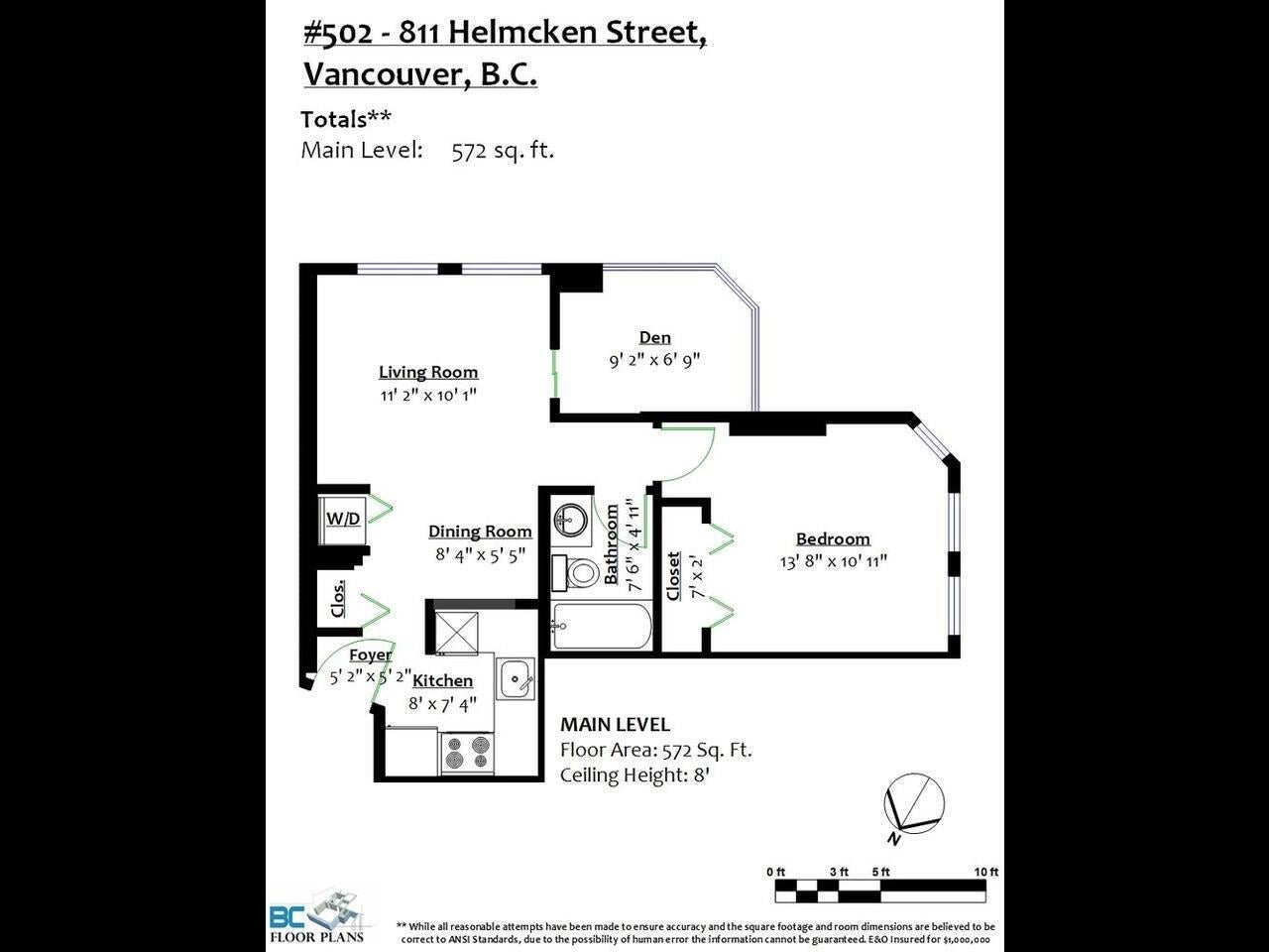502 811 HELMCKEN STREET - Downtown VW Apartment/Condo for sale, 1 Bedroom (R2653972) #21