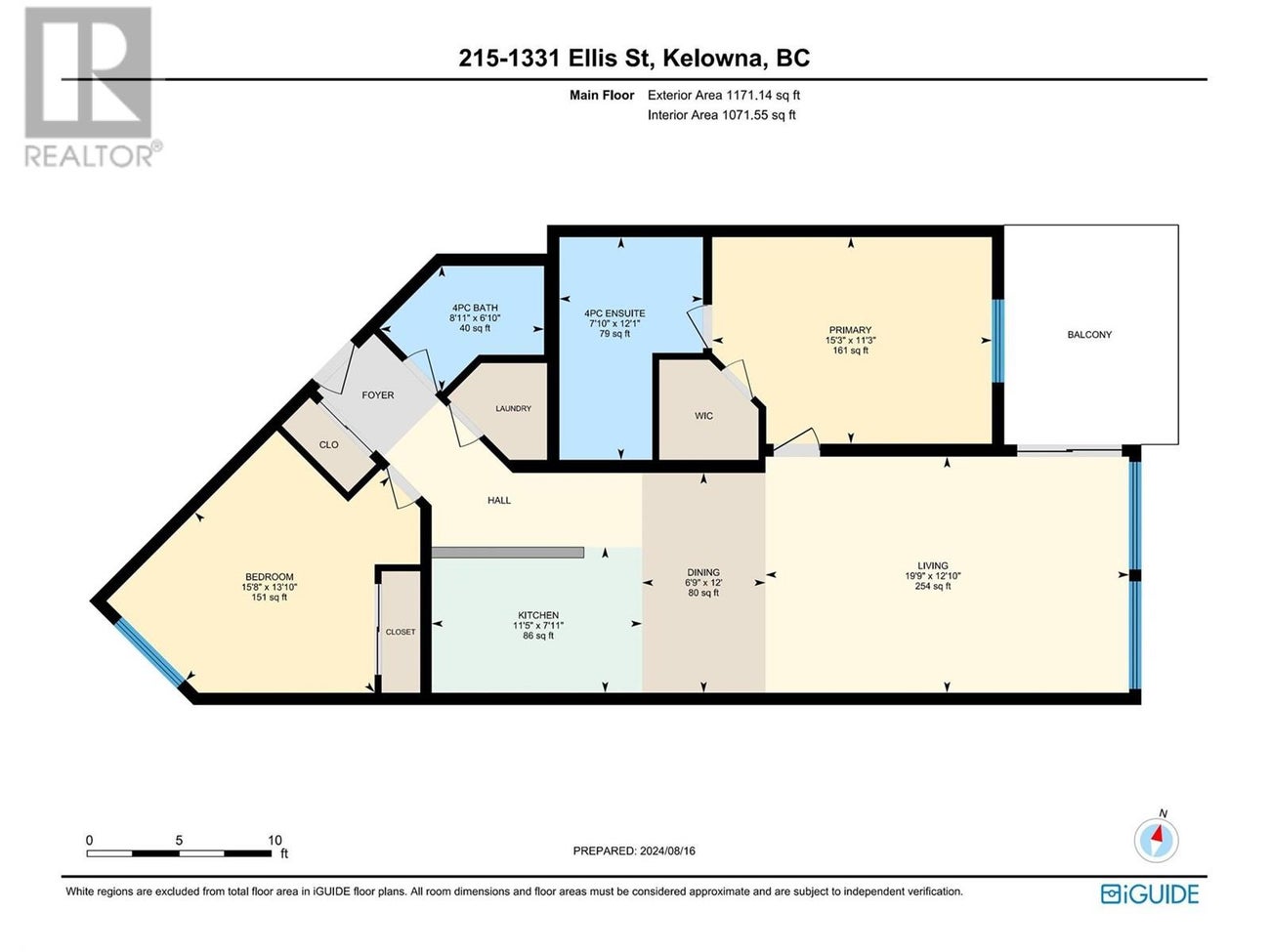 1331 Ellis Street Unit# 215 - Kelowna Apartment for Sale, 2 Bedrooms (10330322) #18