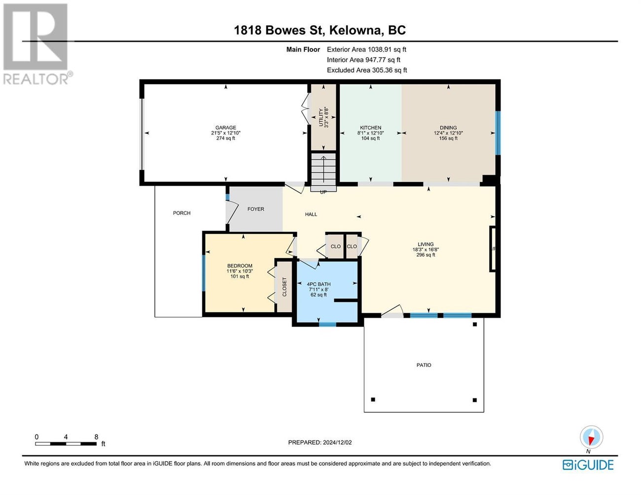 1818 Bowes Street - Kelowna Duplex for Sale, 4 Bedrooms (10338423) #43