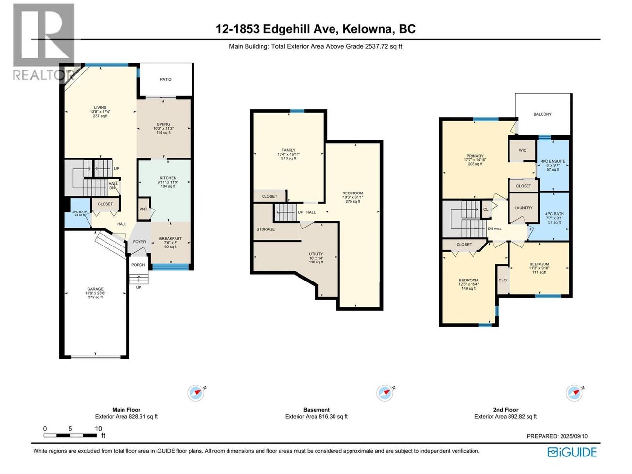1853 Edgehill Avenue Unit# 12 - Kelowna Single Family for Sale, 3 Bedrooms (10362115)# - 40