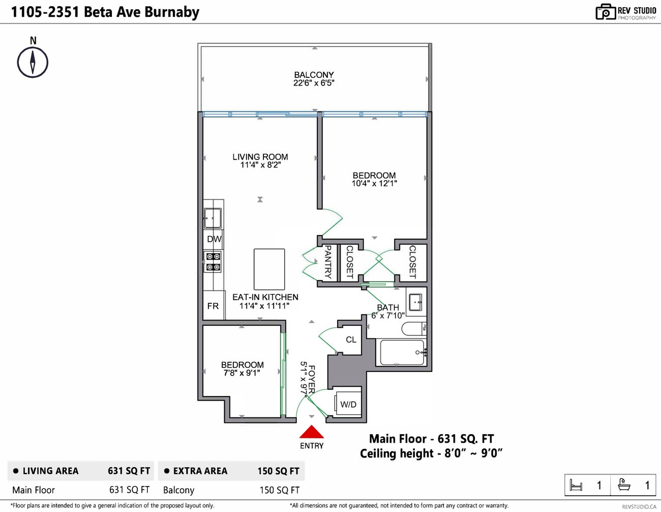 1105 - 2351 Beta Avenue - Brentwood Park apartmentcondo for Sale, 2 Bedrooms (R3099022)# - 27