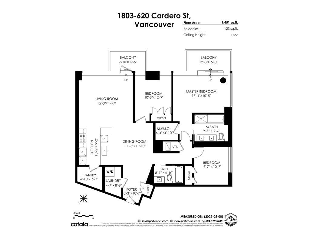 1803 620 CARDERO STREET - Coal Harbour Apartment/Condo for sale, 3 Bedrooms (R2883938) #40