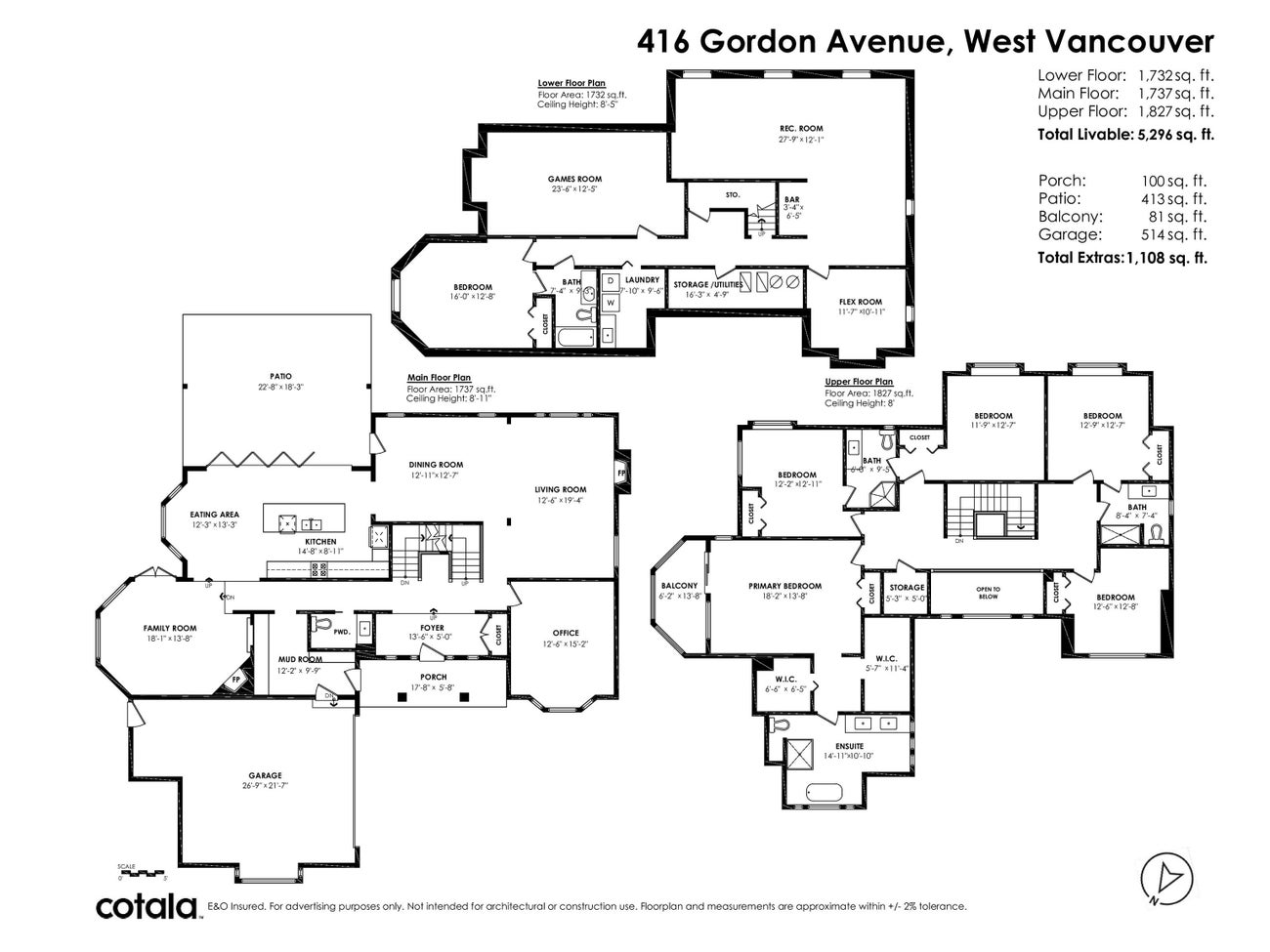 416 Gordon Avenue - Cedardale Single Family Residence, 6 Bedrooms (R3048529)# - 40