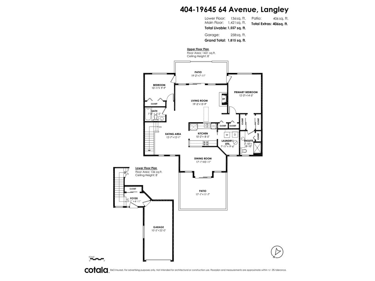 404 19645 64 AVENUE - Willoughby Heights Townhouse for sale, 2 Bedrooms (R2934567) #34