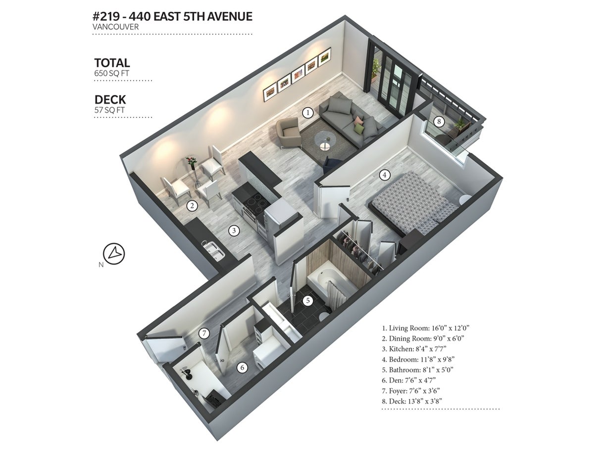 219 - 440 East 5th Avenue - Mount Pleasant VE Apartment/Condo for sale, 1 Bedroom  #3