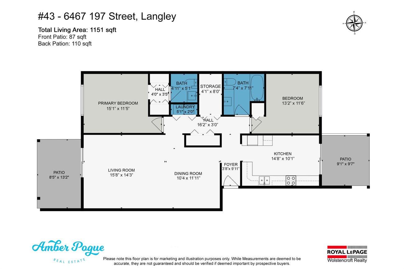 43 6467 197 STREET - Willoughby Heights Townhouse, 2 Bedrooms (R2863412) #40