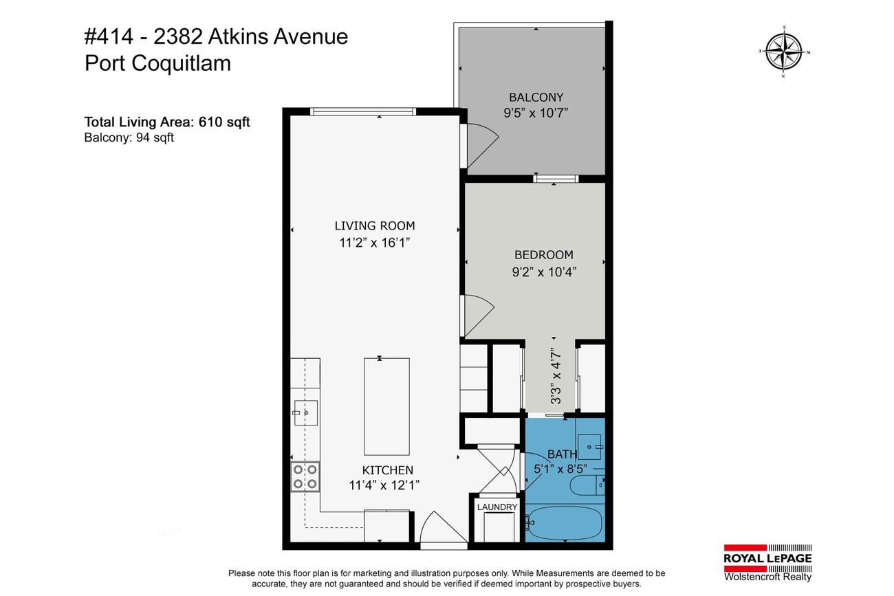 414 - 2382 Atkins Avenue - Central Pt Coquitlam Apartment/Condo for Sale, 1 Bedroom (R3005451) #33