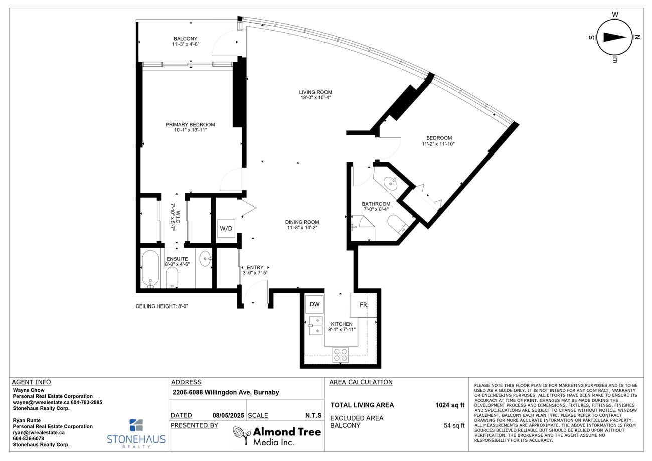 2206 - 6088 Willingdon Avenue - Metrotown Apartment/Condo for Sale, 2 Bedrooms (R2998059) #22