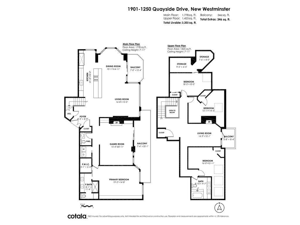 1901 - 1250 Quayside Drive - Quay Apartment/Condo for Sale, 4 Bedrooms (R3036719) #38