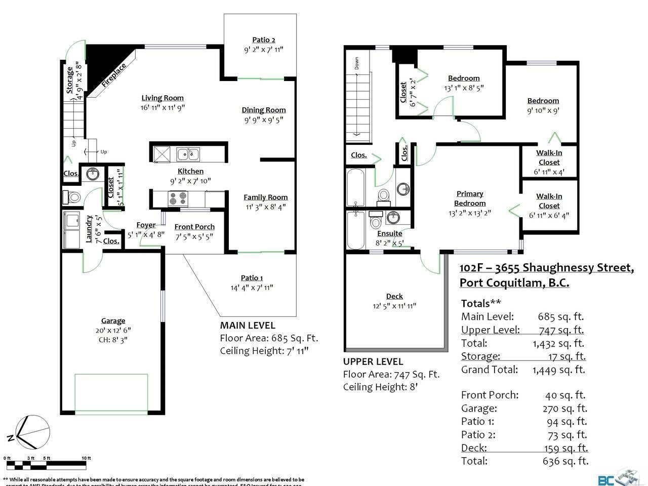 102F 3655 SHAUGHNESSY STREET - Glenwood PQ Townhouse, 3 Bedrooms (R2684305) #2