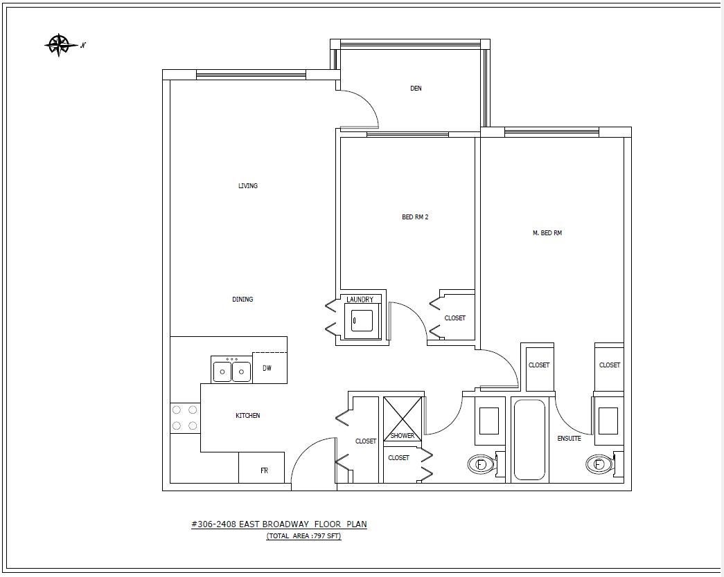 306 2408 E BROADWAY STREET - Renfrew Heights Apartment/Condo for sale, 2 Bedrooms (R2893072)