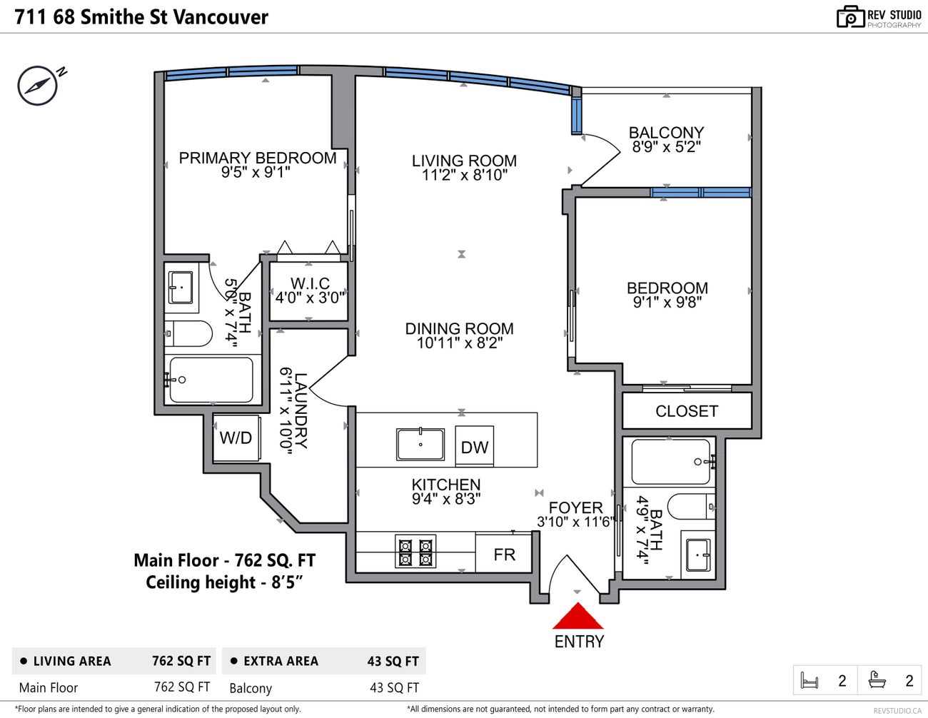 711 - 68 Smithe Street - Downtown VW Apartment/Condo for Sale, 2 Bedrooms (R2981336) #19