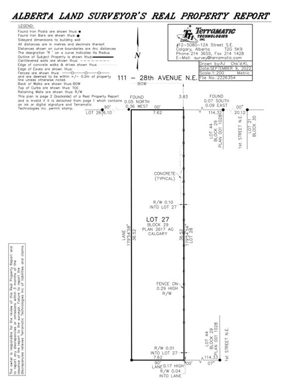 111 28 Avenue NE - Tuxedo Park Residential Land(A2032775)