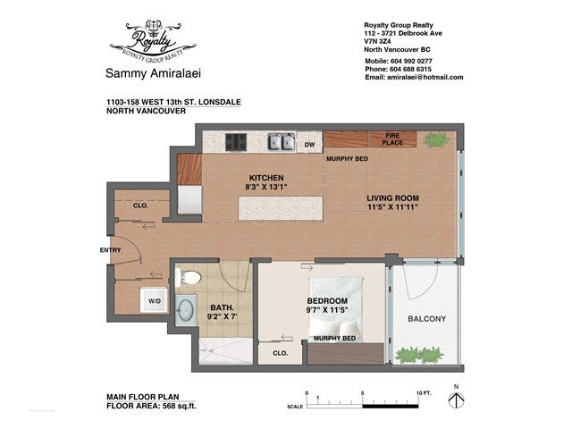 # 1103 158 W 13TH ST - Central Lonsdale Apartment/Condo for sale, 1 Bedroom (V1121582) #11