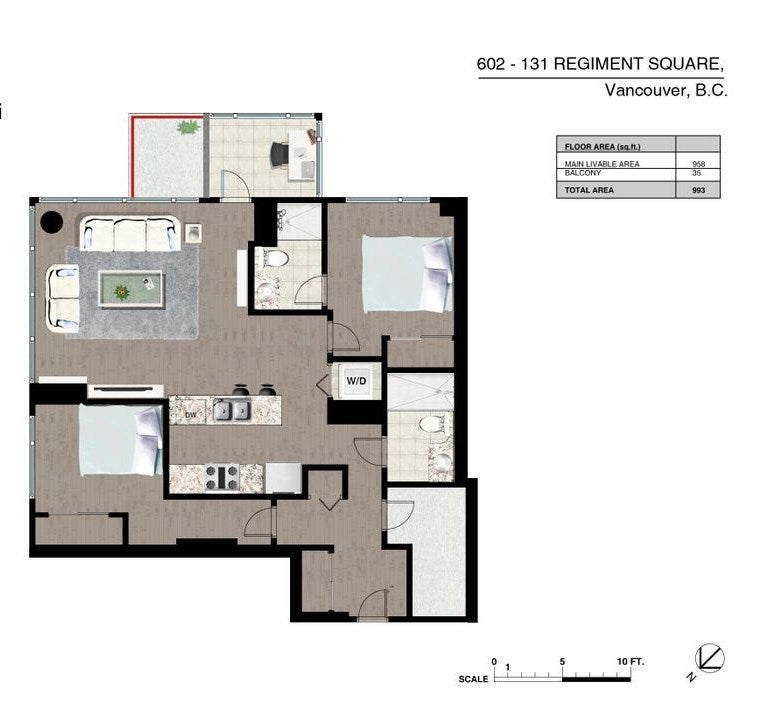 602 131 REGIMENT SQUARE - Downtown VW Apartment/Condo for sale, 2 Bedrooms (R2015323) #17