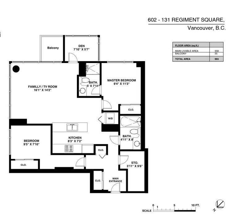 602 131 REGIMENT SQUARE - Downtown VW Apartment/Condo for sale, 2 Bedrooms (R2015323) #18