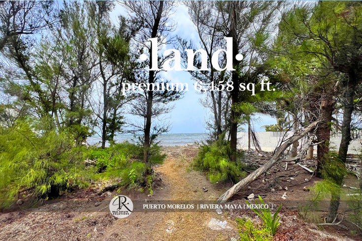 Beachfront land for sale in Puerto Morelos