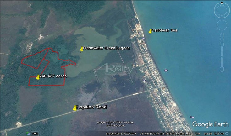 250 Acre on Freshwater Lagoon with Creek frontage - Stann Creek Land for sale