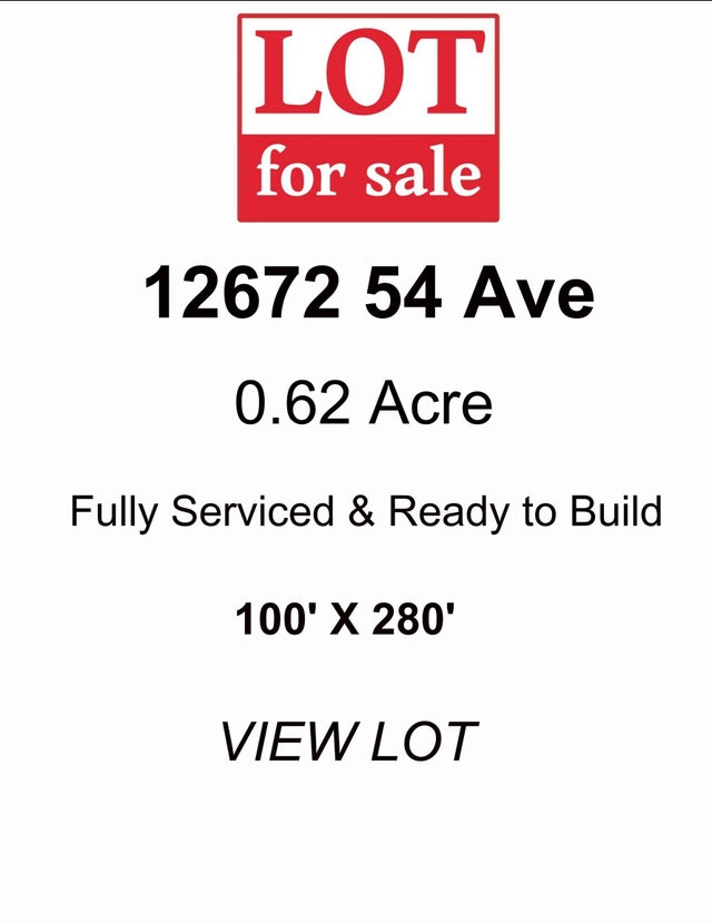 12672 54 Avenue - Panorama Ridge Land for Sale(R3055306)