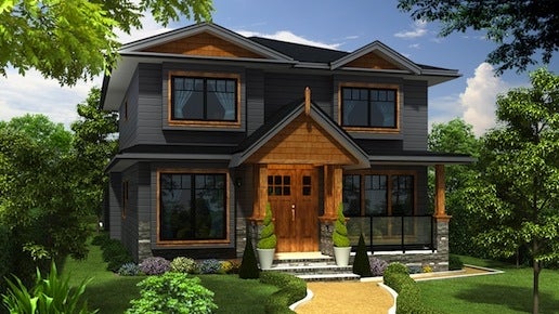 Rendering of front of home