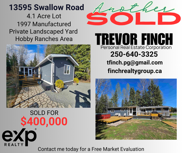 13595 Swallow Road  Prince  George - Prince George Single Family, 3 Bedrooms (R2881334)