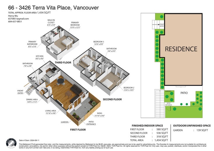 66 3426 TERRA VITA PLACE - Renfrew VE Townhouse, 3 Bedrooms (R2934401)